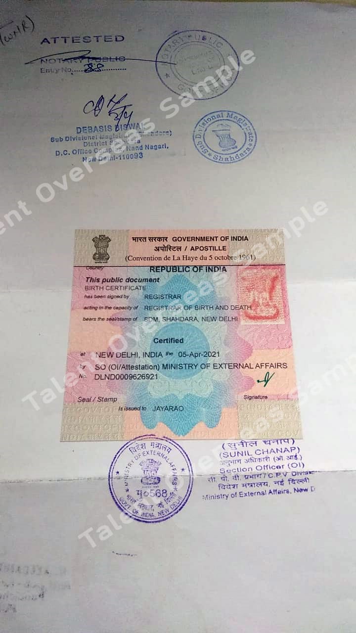 Verified Apostille in Chennai